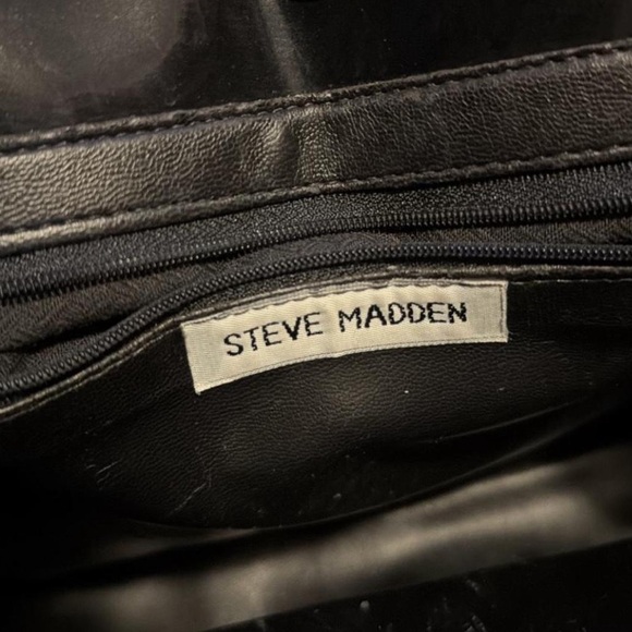 Steve Madden Leopard Print Tote with Black Straps - Picture 3 of 3